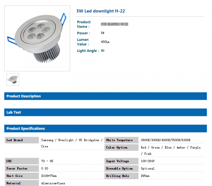 LED DownLighters