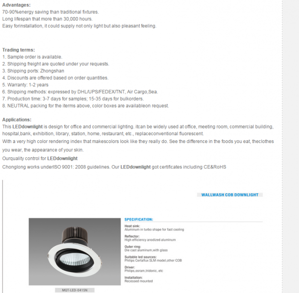 LED DownLighters