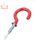 vinyl coated cup hook red