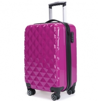 Scratch-Proof Diamond Design Compass Travel Trolley Luggage