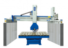 Rotating bridge type stone cutting machine