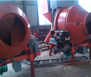 Concrete drum mixer