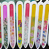 Nail File, Glass, with flower pattern & mixed