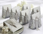 Silver Ribbon Favor Box-KL-FB7587