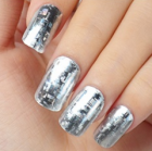 Shiny metallic nail sticker