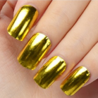 Metallic gold nail sticker