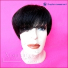 Human hair men wig