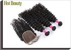 Brazilian Deep Curly Remy Hair Extensions Natural Black 100 Grams / Per Bundle