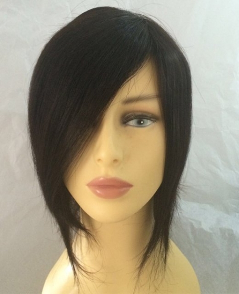 Silk top half wig