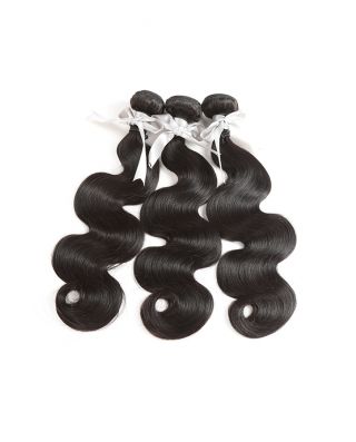 3 BUNDLES VIRGIN HAIR BODY WAVE-NATURAL COLOR