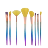 8pcs thin waist makeup brush set