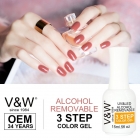 Alcohol Removable UV Gel Nail Polish 15 ml Soak off Nail three Gel Polish 1000 Colors