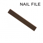 professional black square white heart nail file
