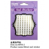 Metal design nail art stickers