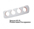 White Nail Art Finger Toe Separator Pedicure Tool