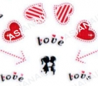 Valentine's Day Simulation 3D Nail Sticker