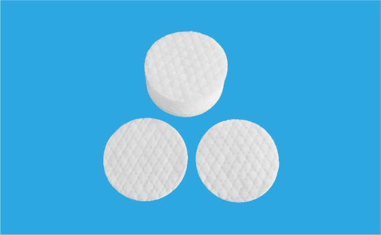 Round cotton pad (floral)