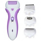 4-in-1 rechargeable lady shaver foot grinder (purple-white)