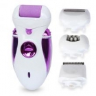 4-in-1 rechargeable lady depilator foot grinder (purple-white)