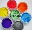 Recolored mica powder pearl pigment