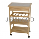 Modern wooden kitchen trolley (JW3-2001)