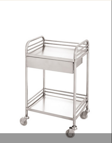 Stainless steel nursing trolley