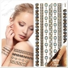 E Metallic Temporary Tattoos