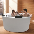 FOUR PEOPLE ROUND SHAPED ACRYLIC INDOOR MASSAGE BATHTUB