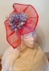 Red Fascinator
