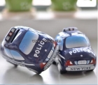 police car money bank in ceramic