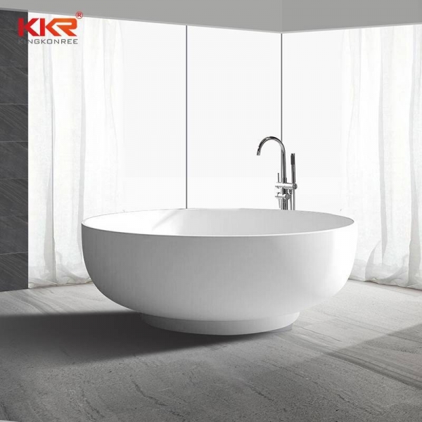 Round Shape Solid Surface Bathtub