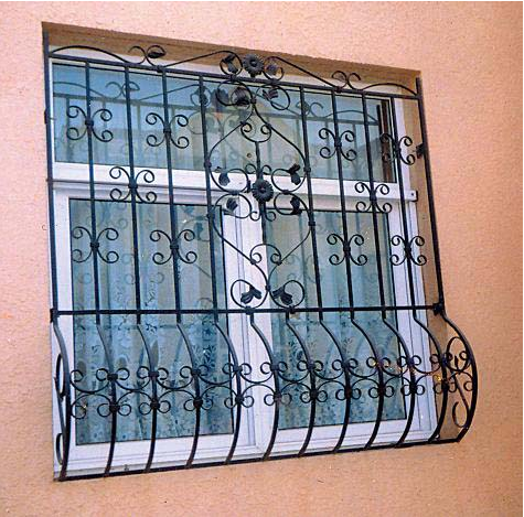 wrought iron window guard (024)