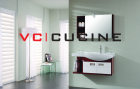 Modern style red and white PVC vanity&mdash; VC-BMP-08